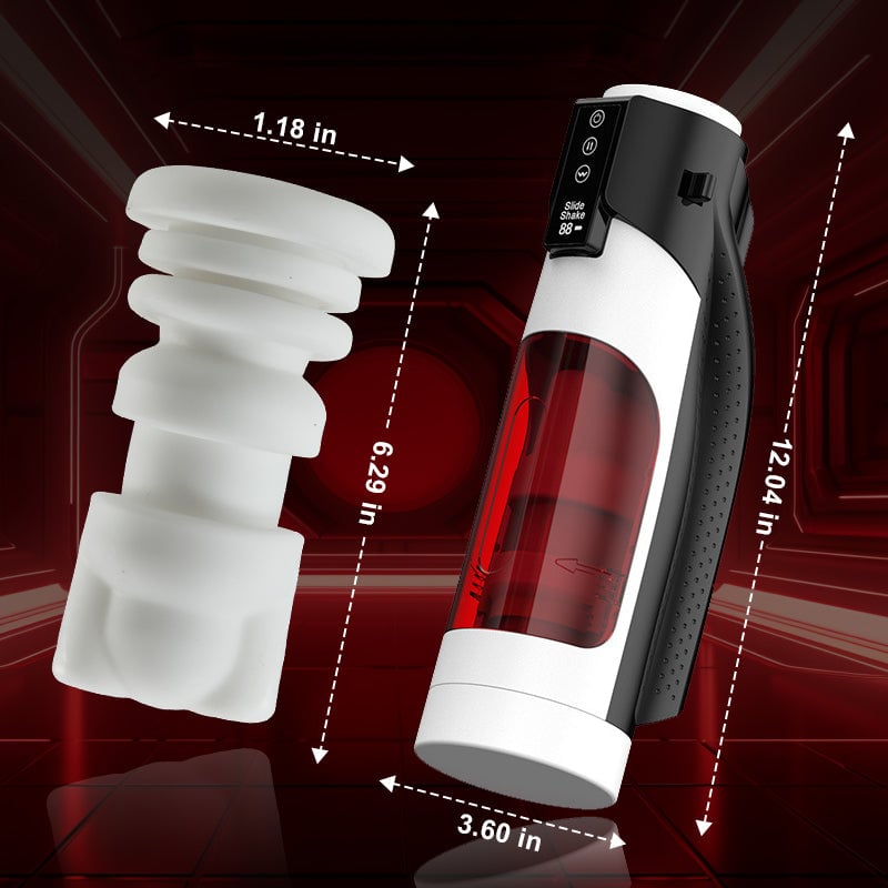 320/Min One-Click Burst 8 Thrusting 10 Vibrating Masturbator