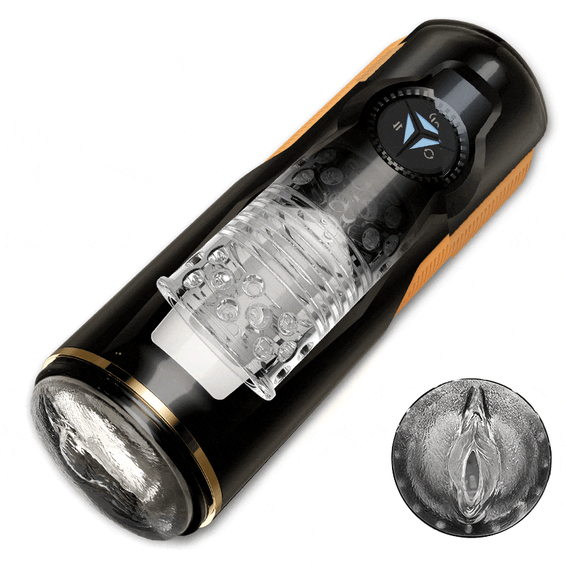 Dylan Vulva Mouth 5 Thrusting Rotating 2 in 1 Automatic Masturbator