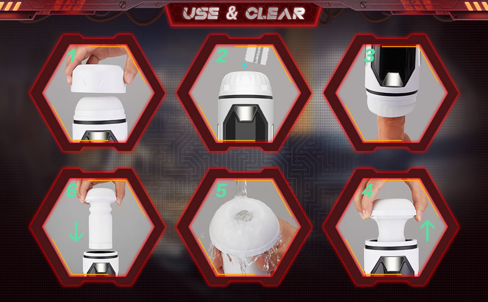 One-click Orgasm with 4 Thrusting & Heating Future Masturbator