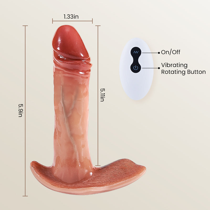 【+$3 for Lube!】Thrusting Anal dildo 5.1'' Perineal Stimulation For Improve Prostate Health