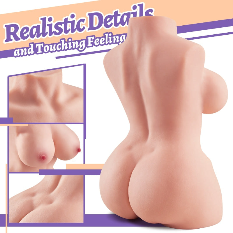 Indie Lifelike Butt 10.7 LBS Torso Sex Doll Male Masturbator