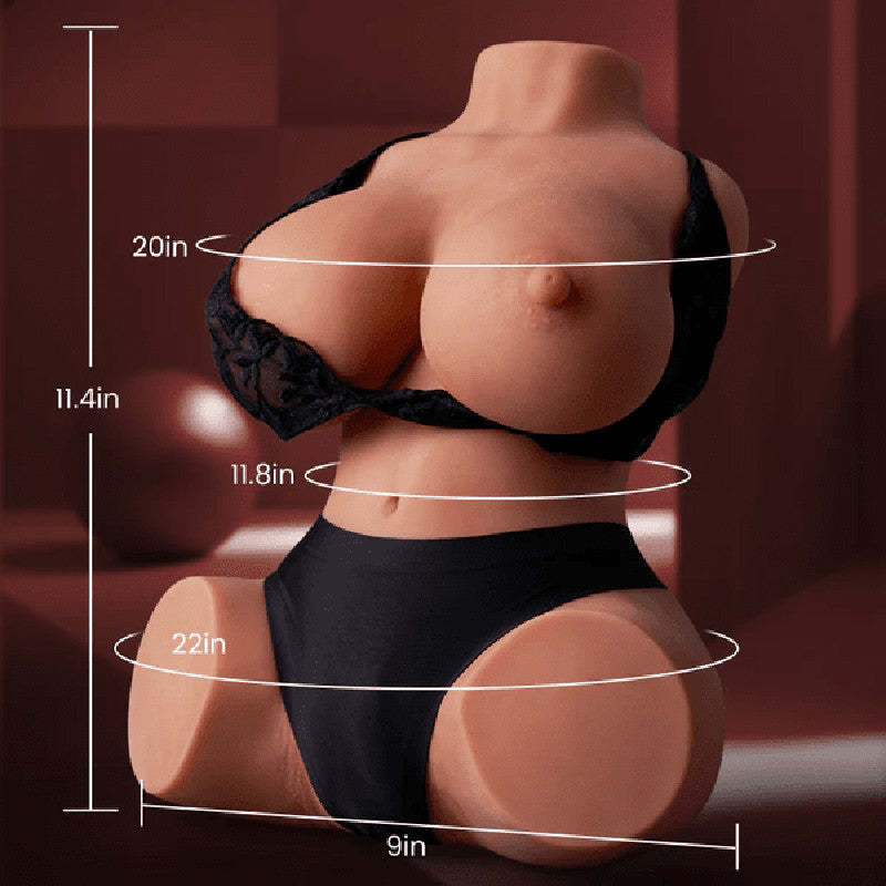 Big Breasts 7.26 lbs Big Meat Fixed Brown Masturbator Sex Torso