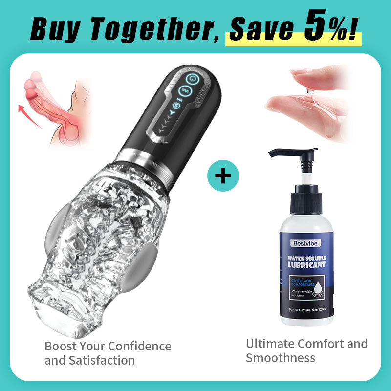 【Beginner’s Choice】Amber- 5 Telescopic Rotation Masturbation Cup 7 Vibrating Oral Sex Handheld Masturbator