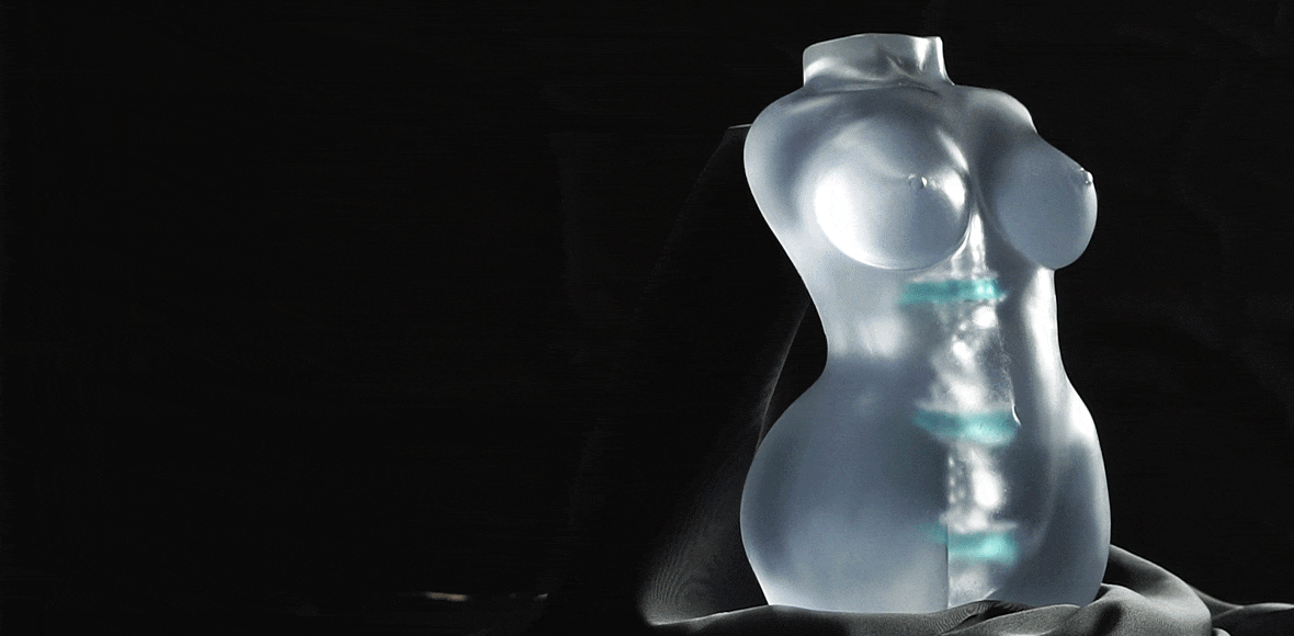Luna New Technology Pocket Pussy Transparent TPE Male Sex Toy Handheld Soft Space