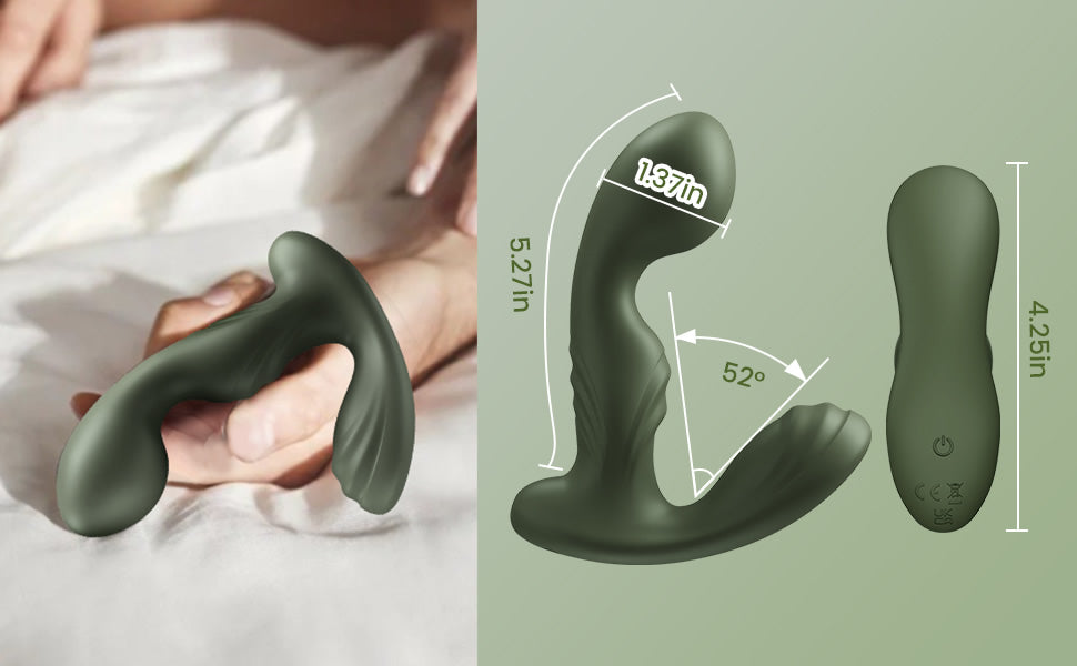 Double-ended 3 Speed 7 Frequencies Vibrating Prostate Massager