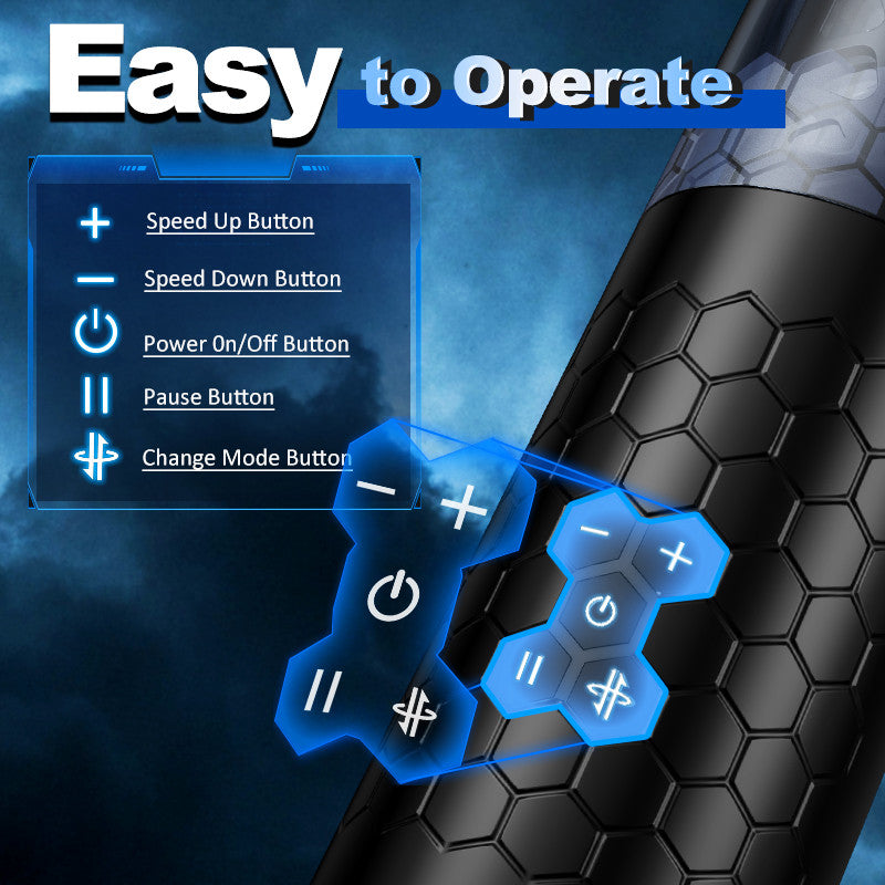 STORM CUP 10 Thrusting Spinning Sex Toys for Men Masturbator