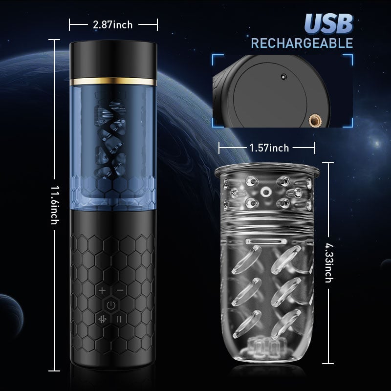 STORM CUP 10 Thrusting Spinning Sex Toys for Men Masturbator