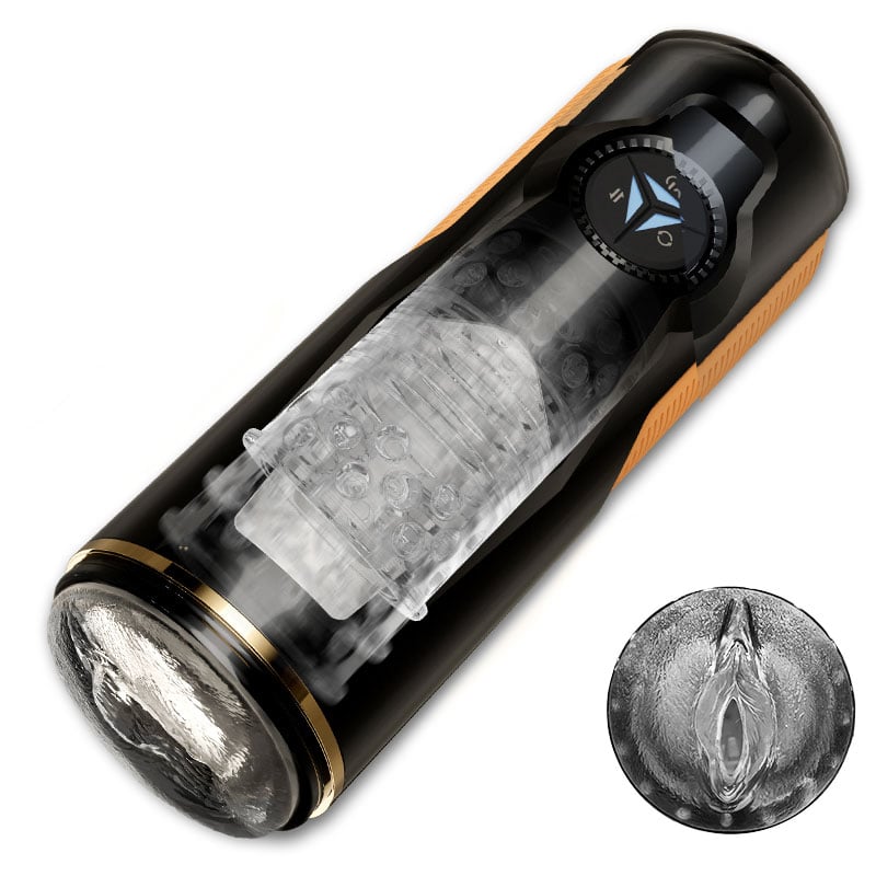 Dylan Vulva Mouth 5 Thrusting Rotating 2 in 1 Automatic Masturbator