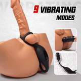 【Free lube!】Mike 9 Thrusting & Vibrating Wearable Prostate Massager with Cock ring