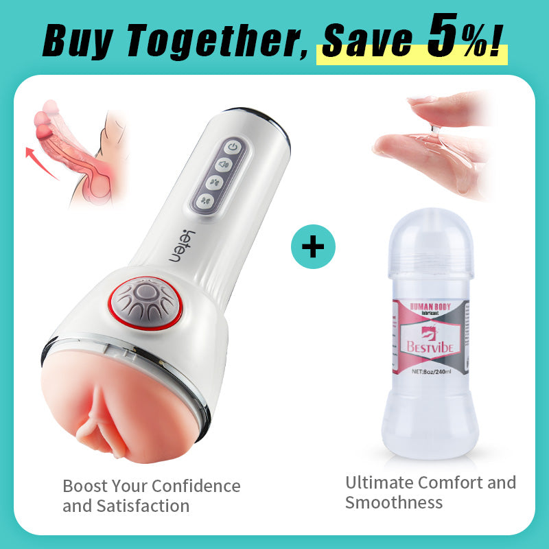 【30% Off】Leten Squeezing Sucking Sex Toy Vegina Pocket Pussy Vibrating Penis Massager Male Masturbator Free Lube Male