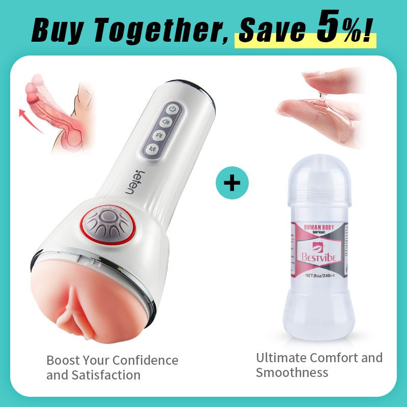[30% Off] Leten Squeezing Sucking Sex Toy Vegina Pocket Pussy Vibrating Penis Massager Male Masturbator Free Lube Male - GraceToy