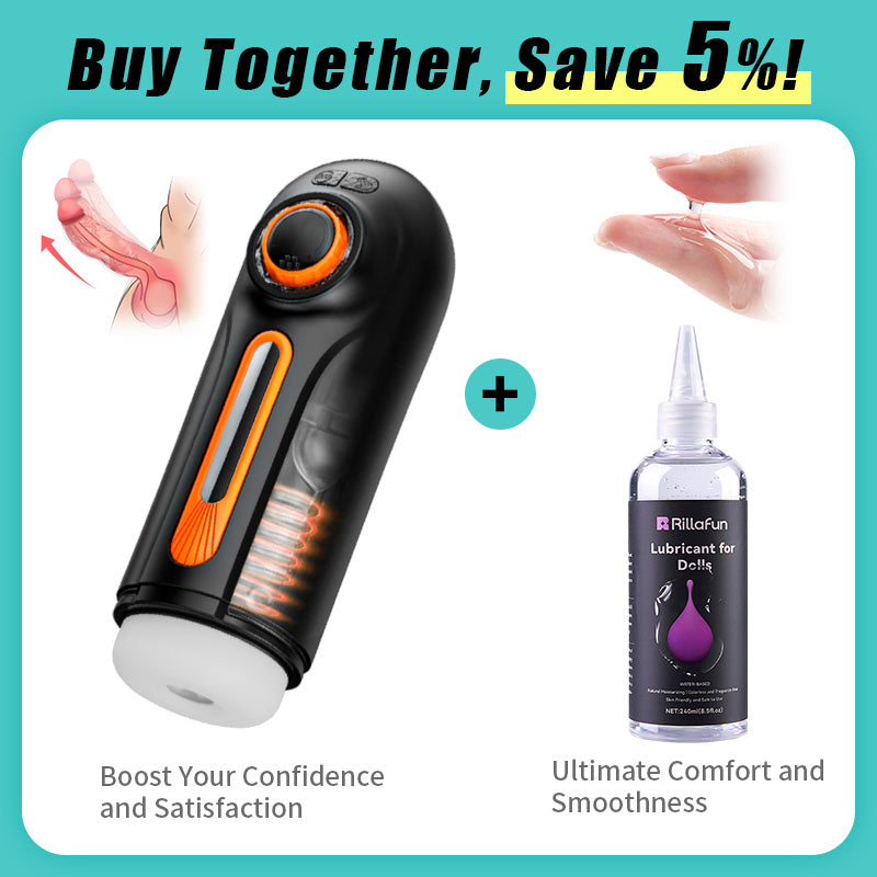 [5.7 IN Depth] 6 IN 1-10 Vibrating & Thrusting Fleshlight 4 Sucking Sex Toy Male Maturbator