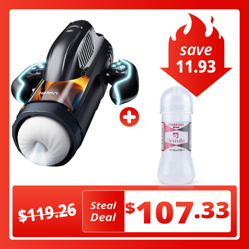 【3.15 IN Depth】Leten 10 Vibrating & Sucking Voice Handheld Masturbator Male Sex Toys