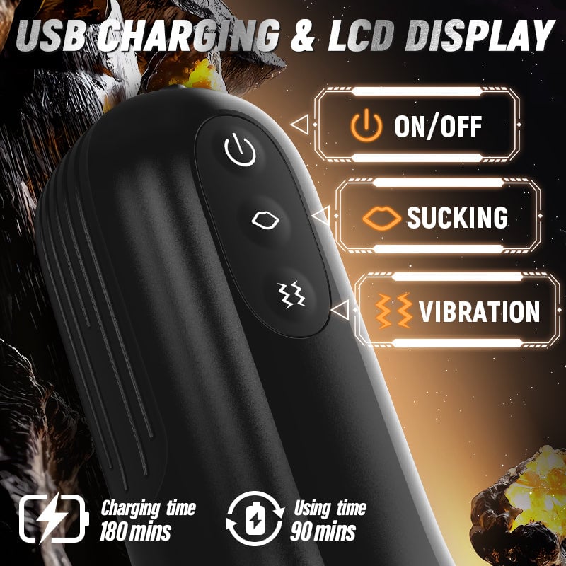 The Captain 10 Vibrating Sucking Pocket Vagina Deep Throat Male Stroker