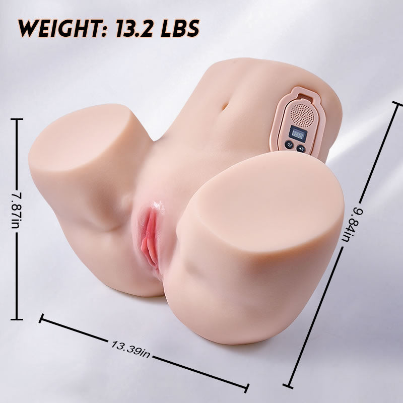Kelly Electric Dual Channel 13.2Lbs 5 Sucking Vibrating Realistic Butt with Authentic Voice