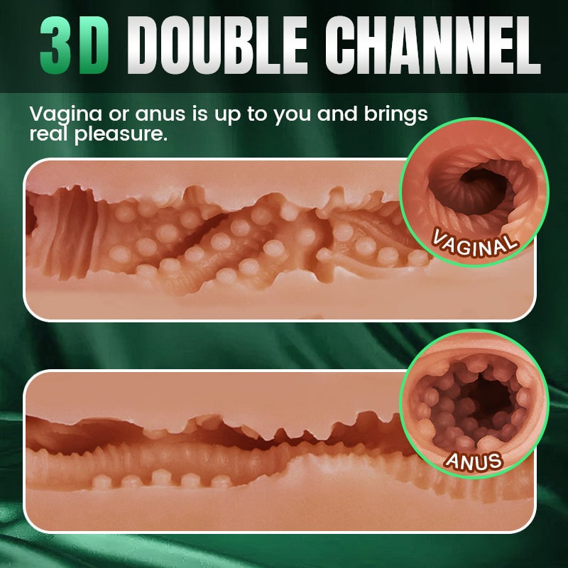 【Free Lube 150ml】Dual Channel 15.8 lbs  Wheat Teardrop Breasts and Curvy Hourglass Figure Realistic Sex Torso