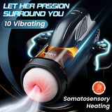 【3.15 IN Depth】Leten 10 Vibrating & Sucking Voice Handheld Masturbator Male Sex Toys