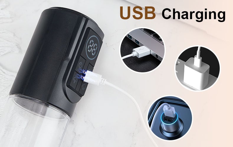 3-in-1 Design 3 Vacuum Suction Automatic Suction Penis Pump