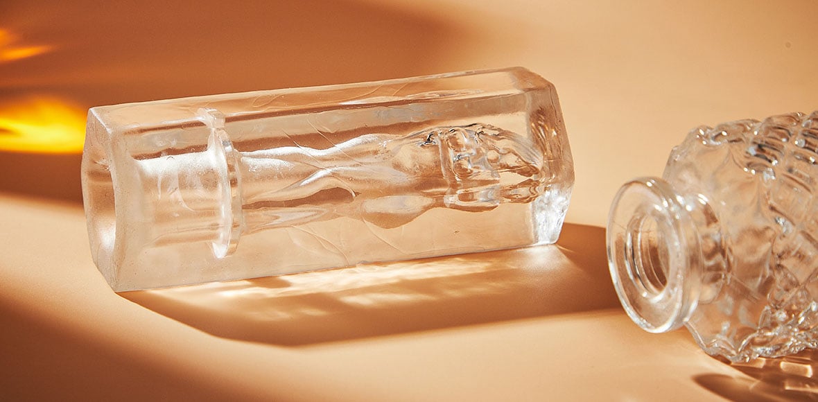[First-Time Try] Crystal Muse Transparent Male Masturbator with Closed-End Design for Intense Suction