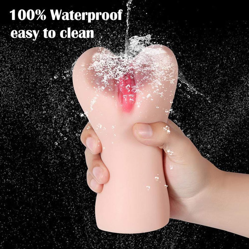 6.23 Inches 3D Texture Realistic Clitoris Pocket Pussy Stroker