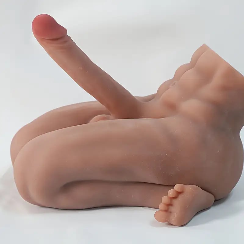 15.2lb 19cm/7.4in dildo Male Sex Doll With Flexible Dildo