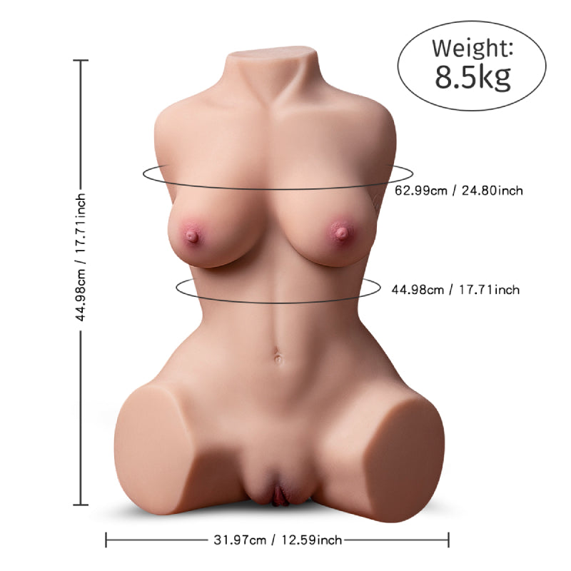 Electric Suction Sex Torso 8.5kg/18.74lbs Electric Channel Automatic Cleaning Function