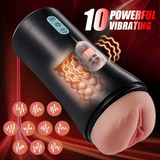 Lifelike Vaginal Entrance Thrusting Vibrating Vocal Masturbator