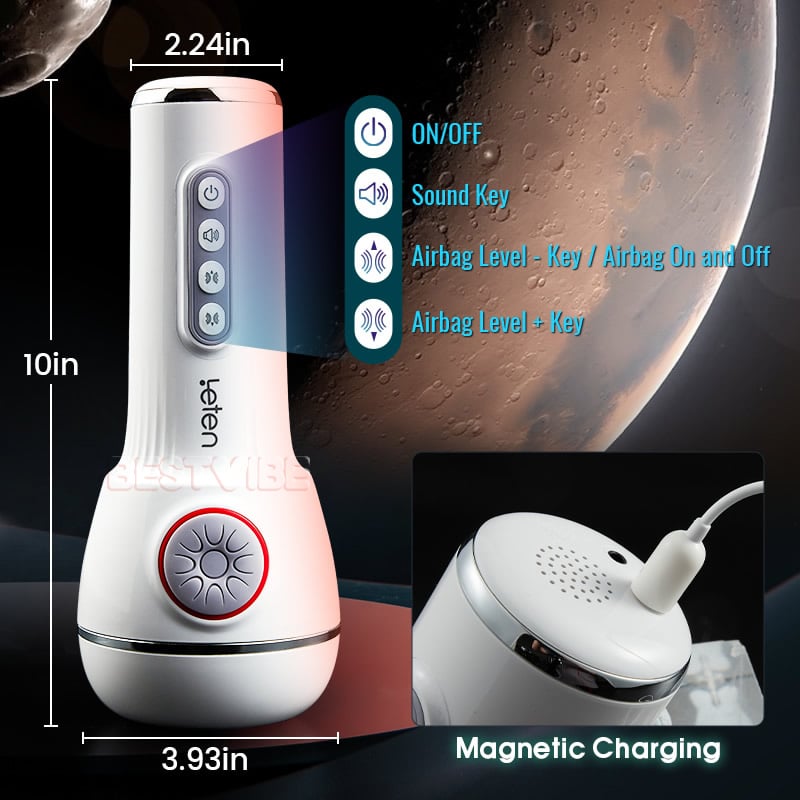 【30% Off】Leten Squeezing Sucking Sex Toy Vegina Pocket Pussy Vibrating Penis Massager Male Masturbator Free Lube Male