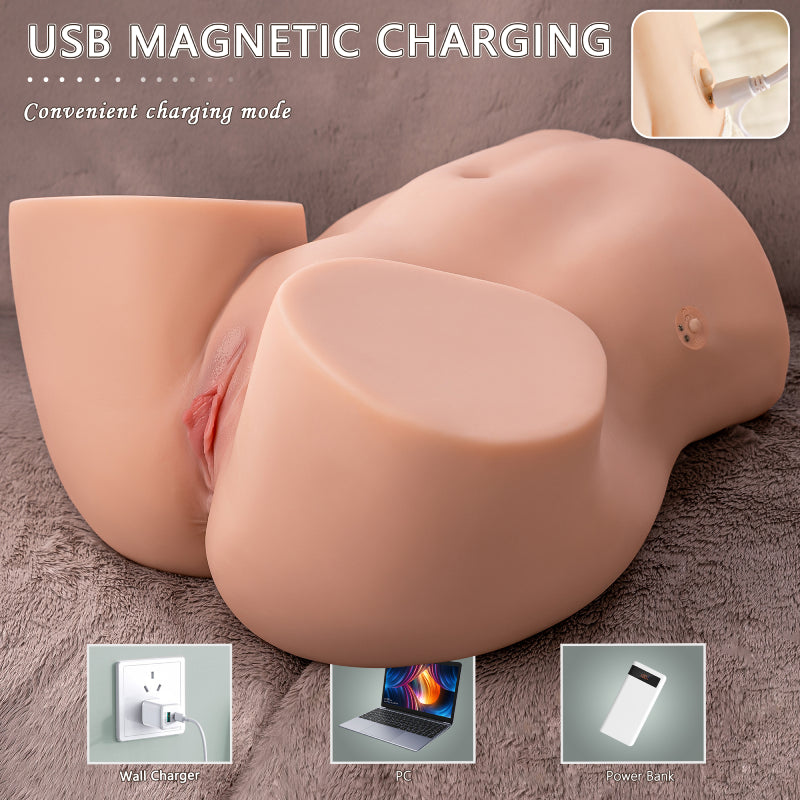 【1:1 Super Big Butt Strong Stimulation Dual Channel】11.6kg/25.57lb 1:1 Realistic Electric Big Butt