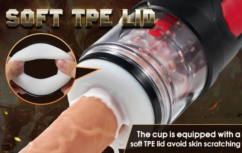 Armor 7 Thrusting Rotation Visible Suction Cup Masturbator