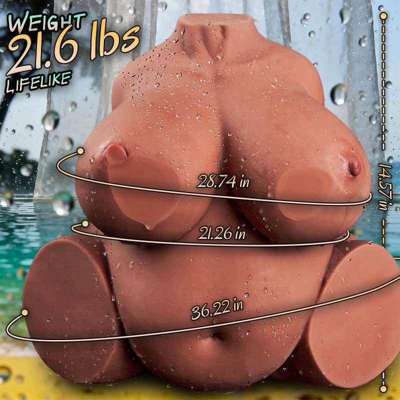 Vanessa Dual Channel  21.6Lbs BBW Life-Size Tpe Sex Doll With Big Boobs And Butts