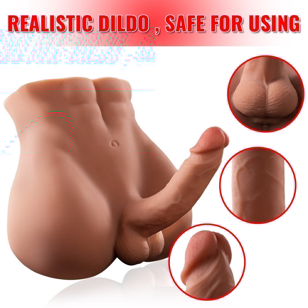 Bartley Built In Full Keel 360° Bendable Manual Durable Realistic Dildo