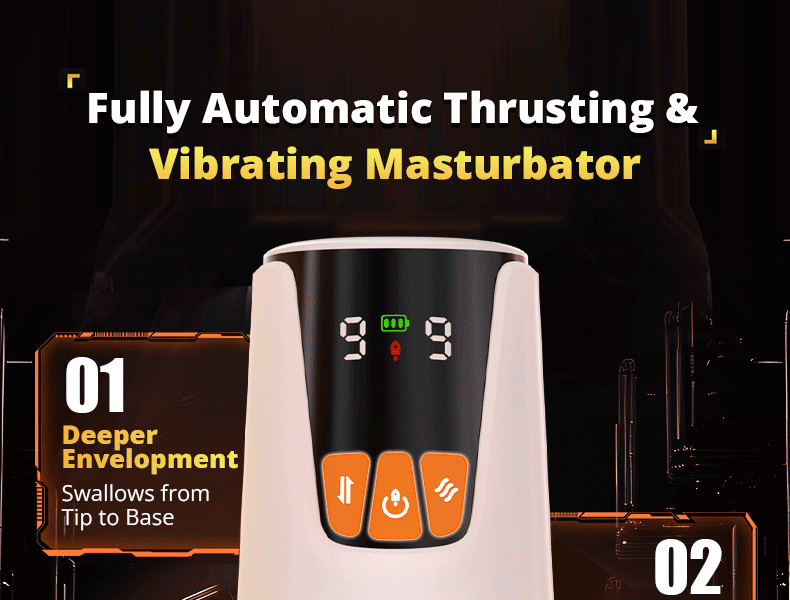 Vulcan Pulse 9 Thrusting 9 Vibration Masturbator Cup
