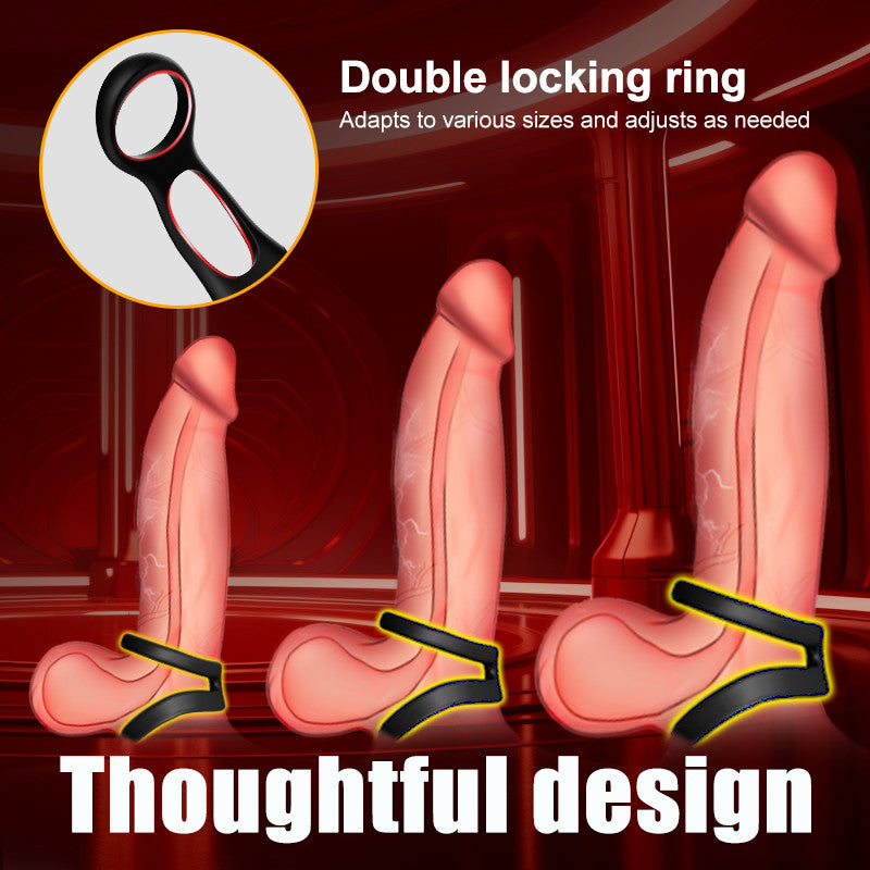 【BioShield Easy Clean Motorized Explorer】SAUL Glans Thrusting Vibrating Prostate Massager with Free Cleaner