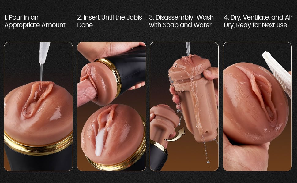 Scarlett Kiss- 10 Vibration 360° Textured Massage Masturbation Silent Immersive Stroker
