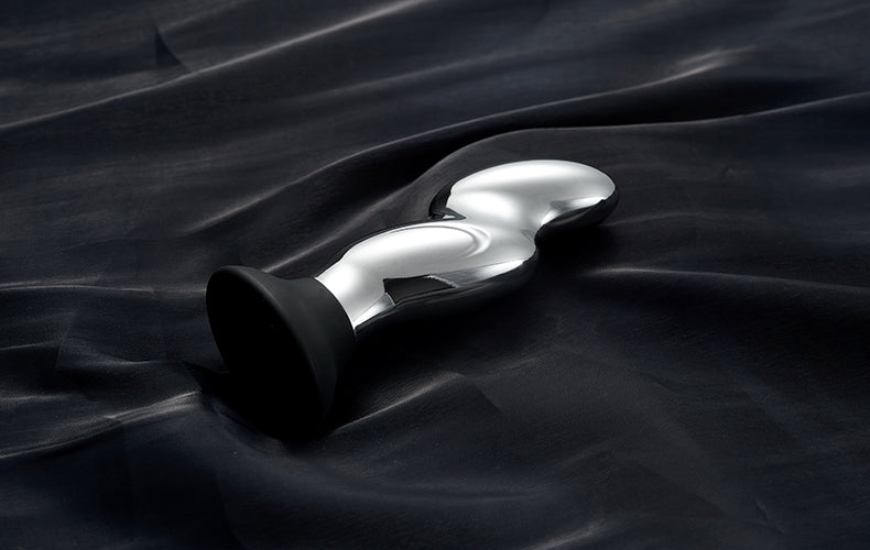 Aluminum 10 Vibrating Remote Control Anal Vibrator with Suction Base
