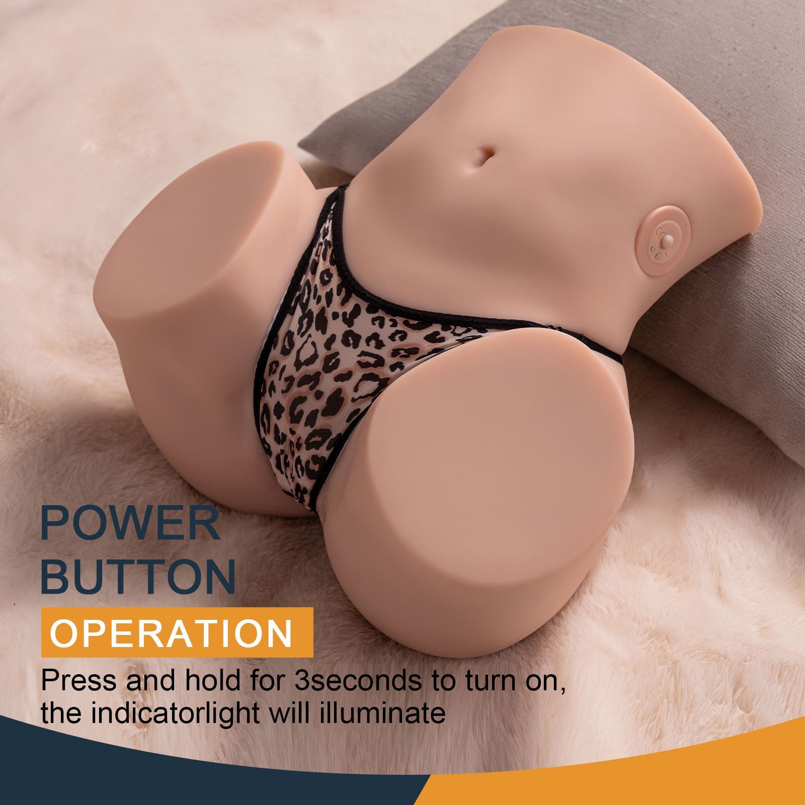 Paisley 16.42Lbs Electric Big Butt 3Speed 4Frequency Lifelike Soft Real Skin