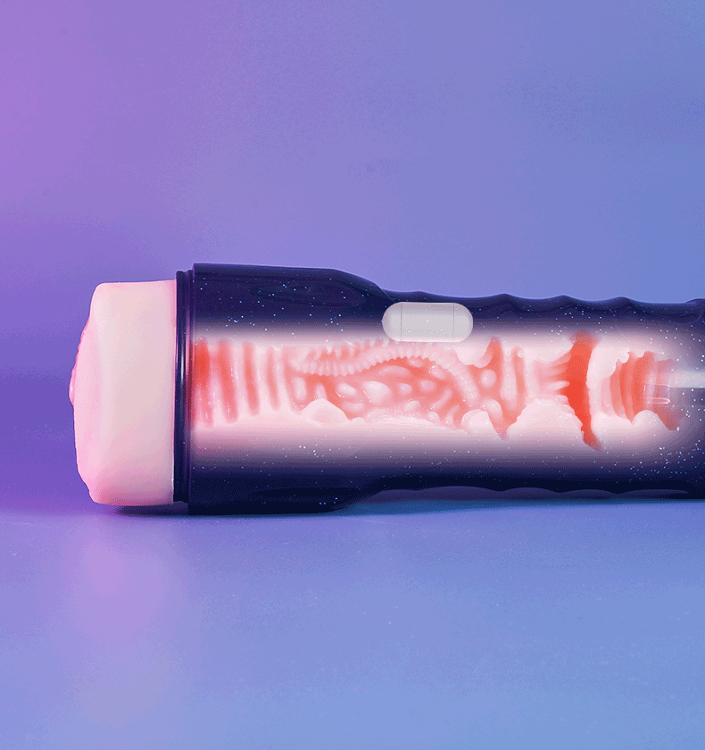 Midnight Blue 7 Vibration Male Masturbator Sex Toys For Men