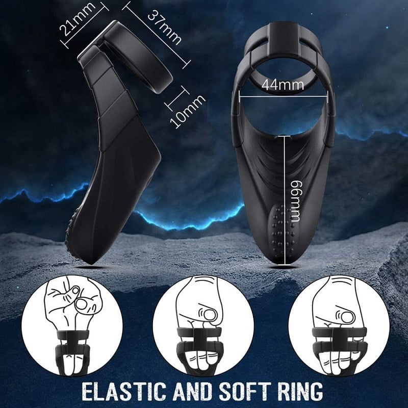 10 Vibrations Double Cock Rings