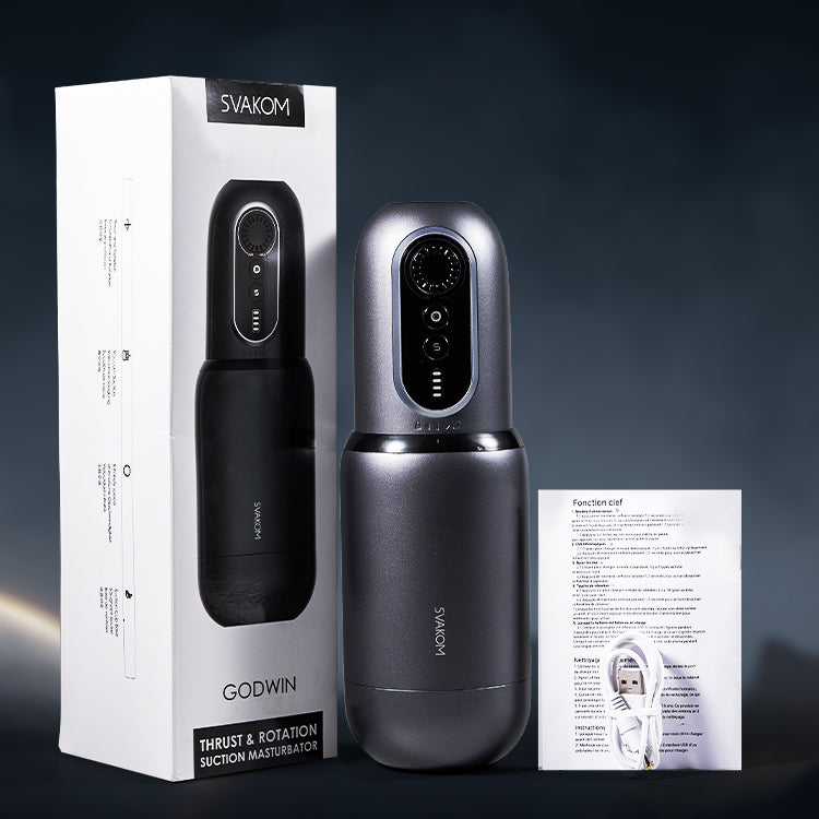 SVAKOM Godwin Stepless Variable Speed Masturbator Handsfree Sex Toys For Men
