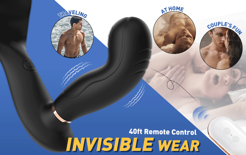 Wild Wind 7 Vibrating 7  Pulsating Balls Cock Ring Prostate Anal Massager