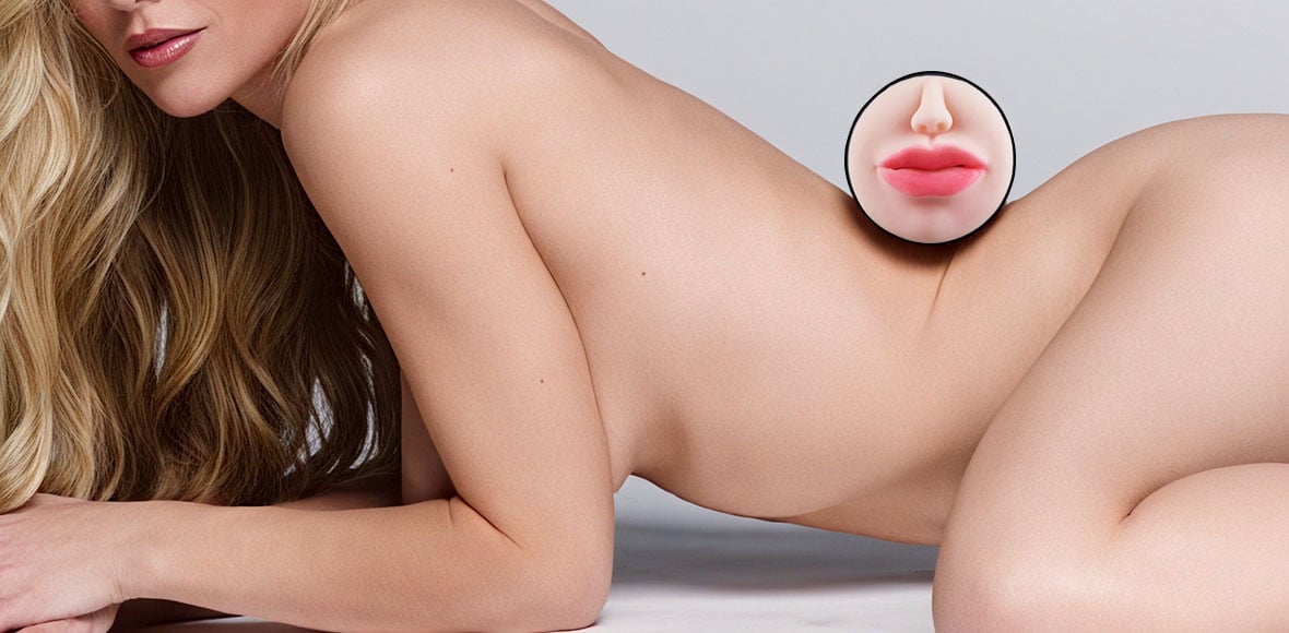 Mouth Obsession Vibration & Suction Remote Play Dual-Density pocket pussy