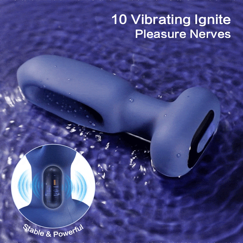 Karrot 10 Tapping 10 Vibrating Pointed Design Anal Toy with Remote Control