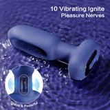 Karrot 10 Tapping 10 Vibrating Pointed Design Anal Toy with Remote Control