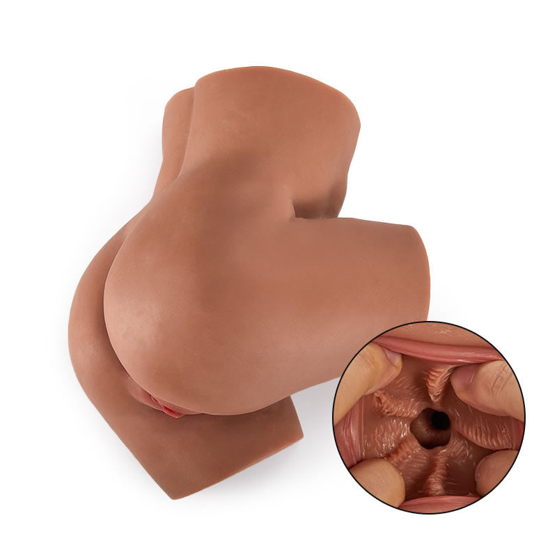 8.7Lb Lisa's s Side Action Spoon Position Realistic Pussy and Ass