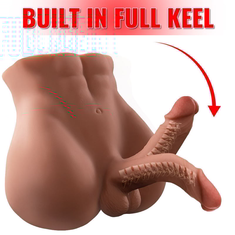Bartley Built In Full Keel 360° Bendable Manual Durable Realistic Dildo