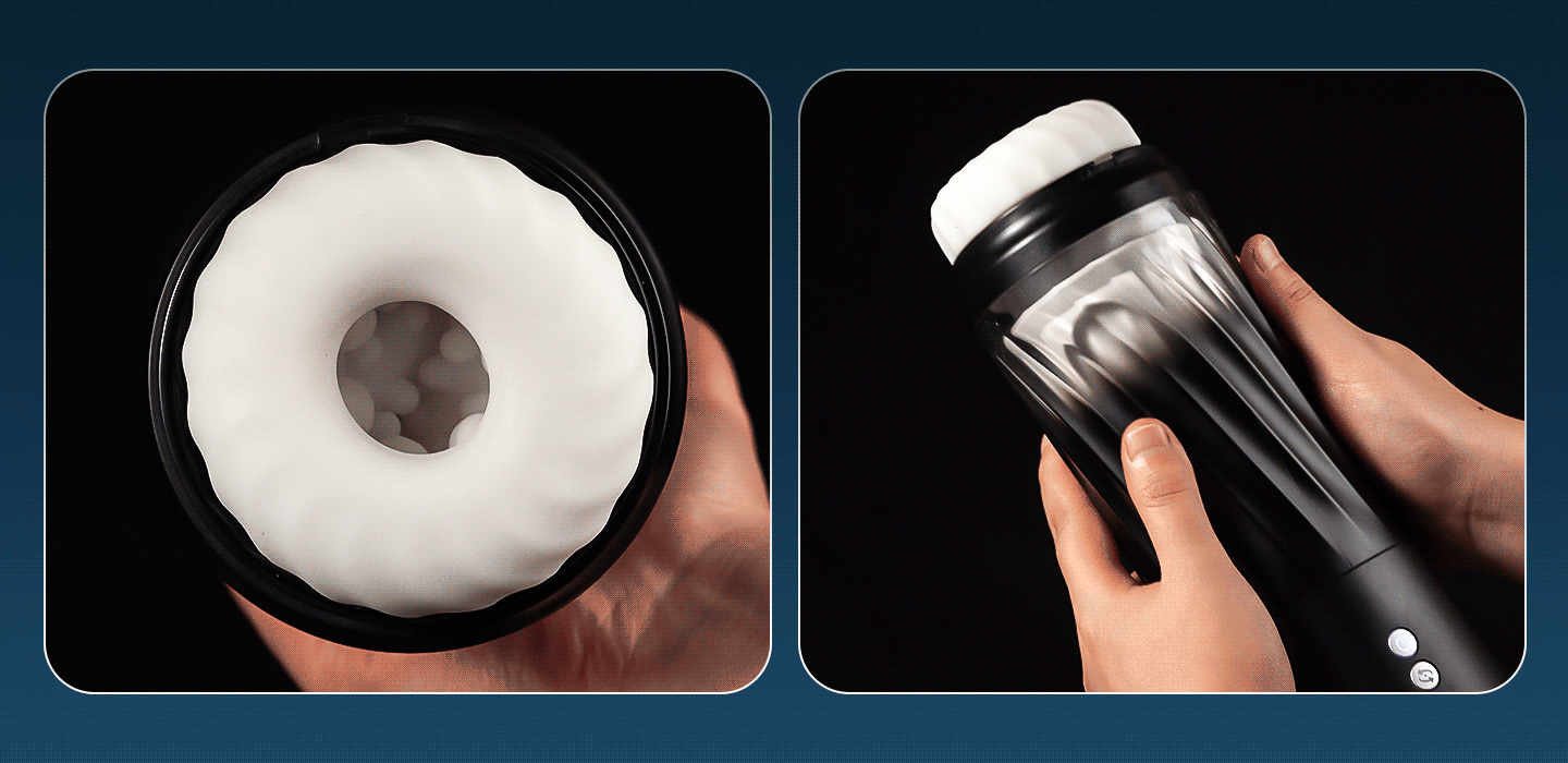 Dreamer - 3 Rotating 5 Thrusting 5 Vibrating Heating Male Stroker