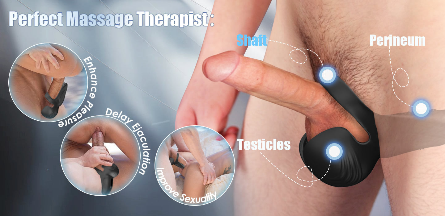 10-Pattern Vibrations Balls Dense Tickler Penis Ring