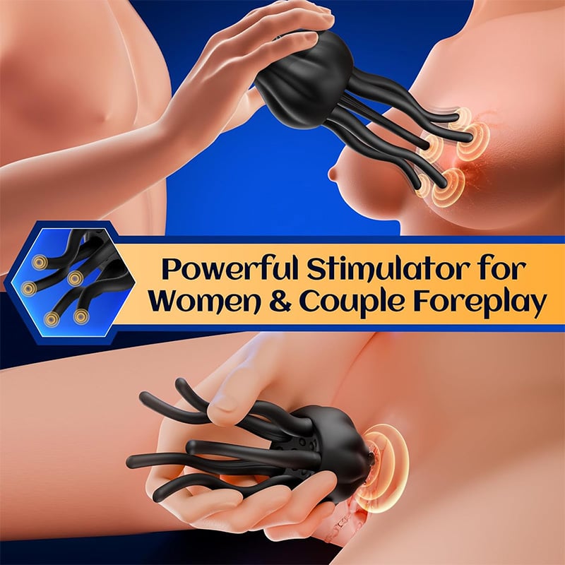 10 Vibrating Modes Wrapping Tentacle Male Vibrator