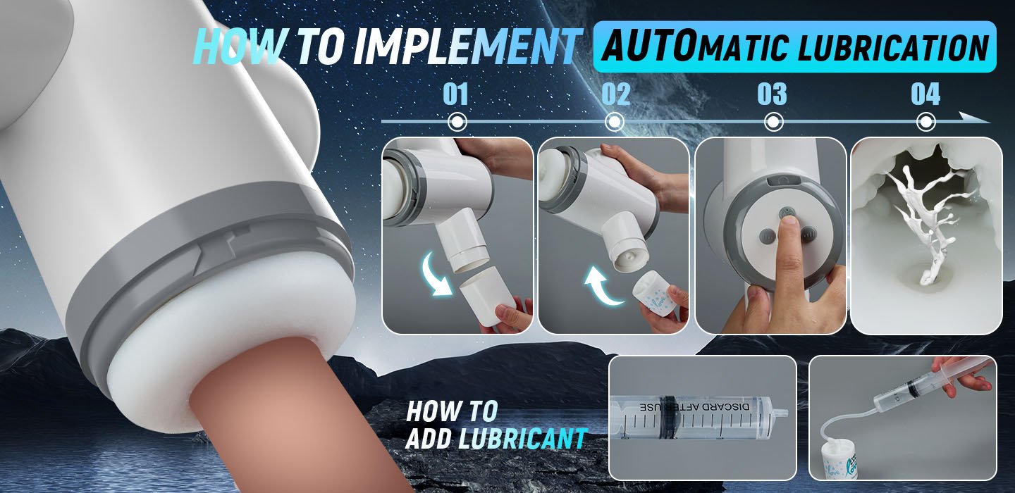 Jackson Self-Lube 8 Thrusting Handheld Male Masturbator Male Sex Toy